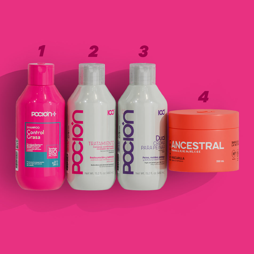 Poción kit control grasa y reparación anverso