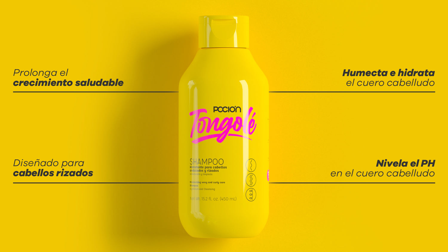 Poción Tongolé shampoo para rizos anverso