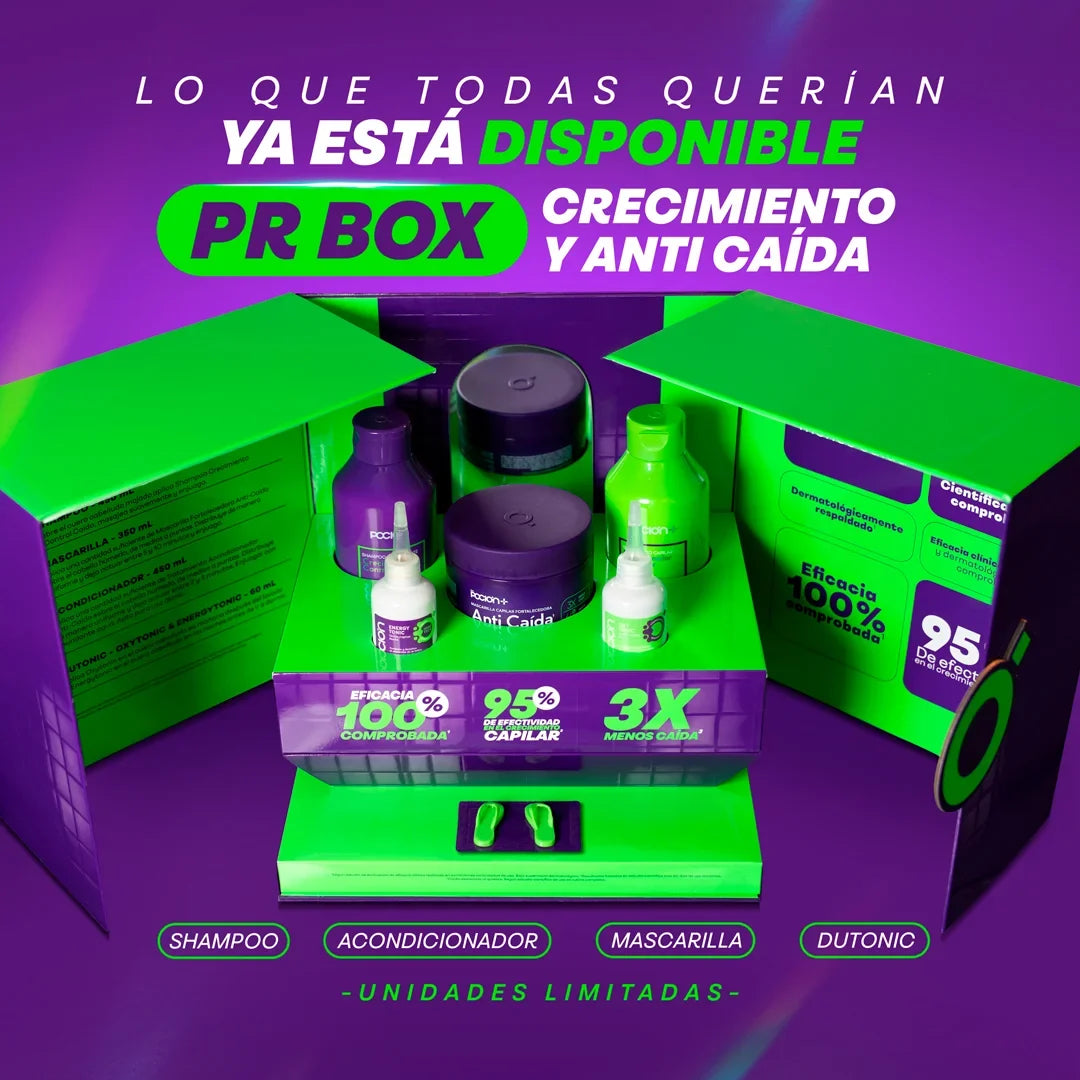Términos y condiciones PR Box Crecimiento y Anti-Caída - Unidades limitadas